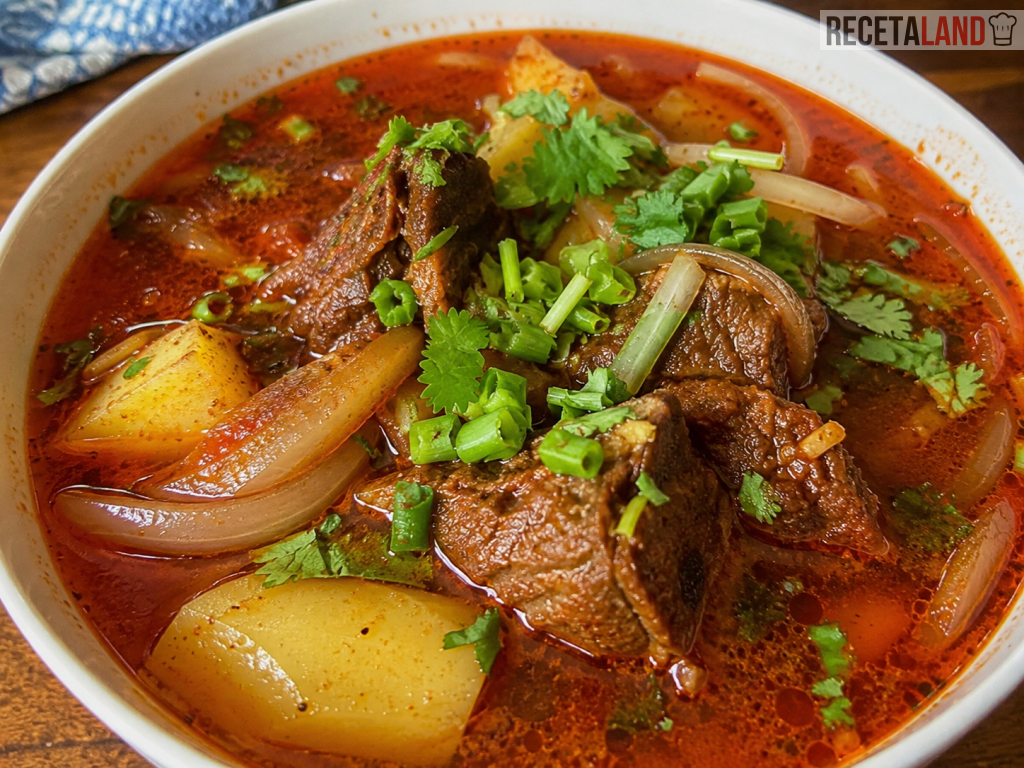 Caldo de Res Rojo