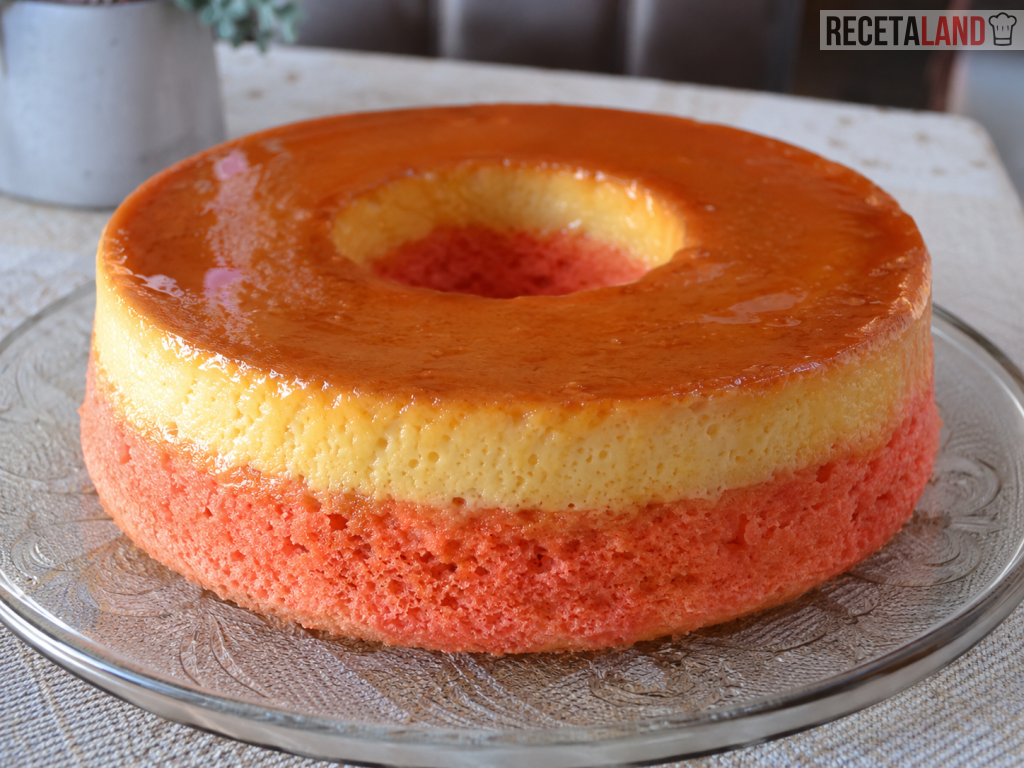 Pastel Imposible de Fresa