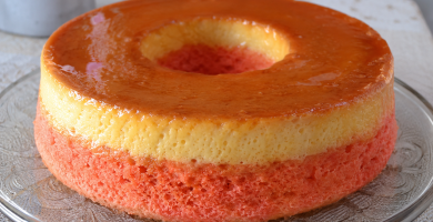 Pastel Imposible de Fresa