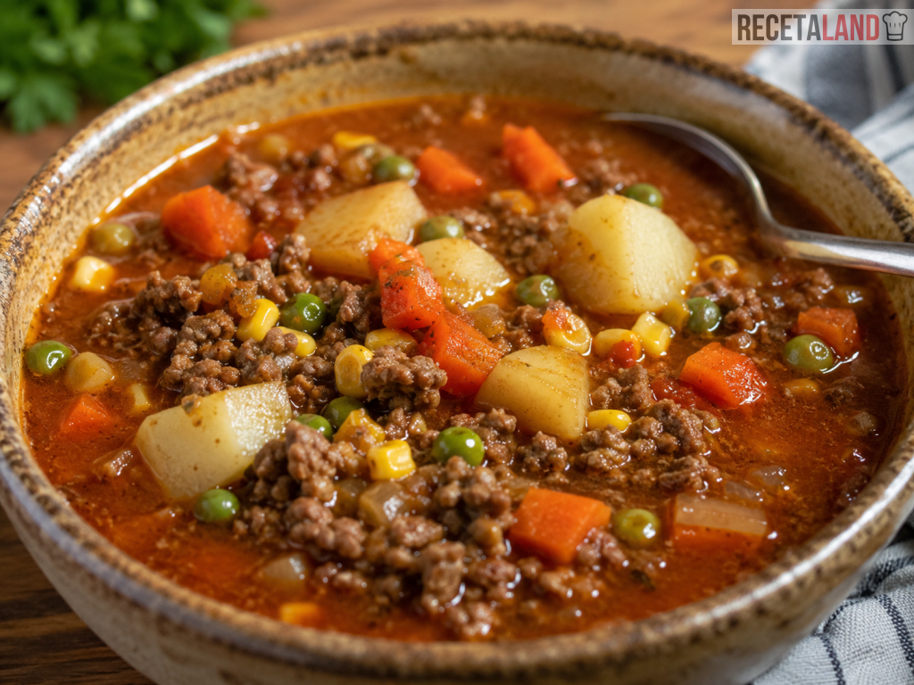 Picadillo de Res en Caldo