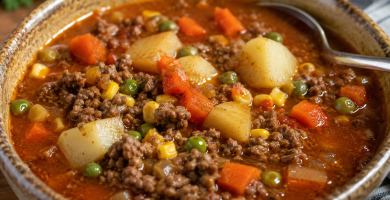 Picadillo de Res en Caldo