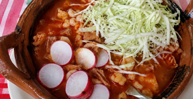 Pozole Rojo estilo Guerrero
