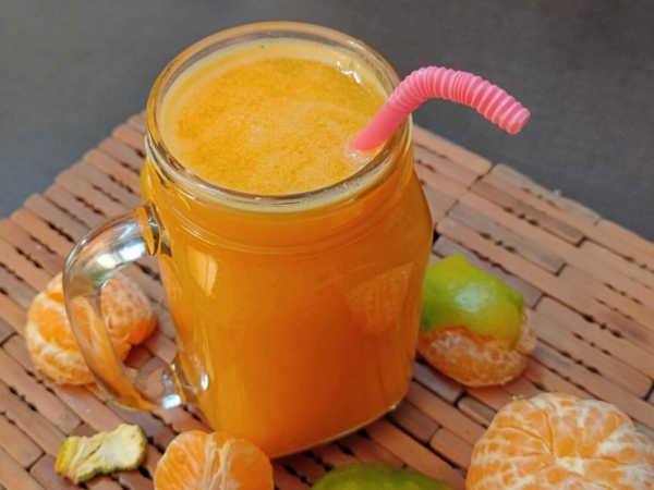 Batido de Mandarina y Naranja Batido de Mandarina y Naranja