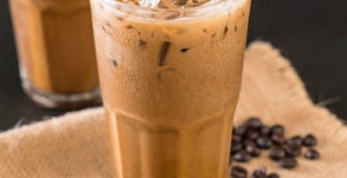 Batido de café con hielo