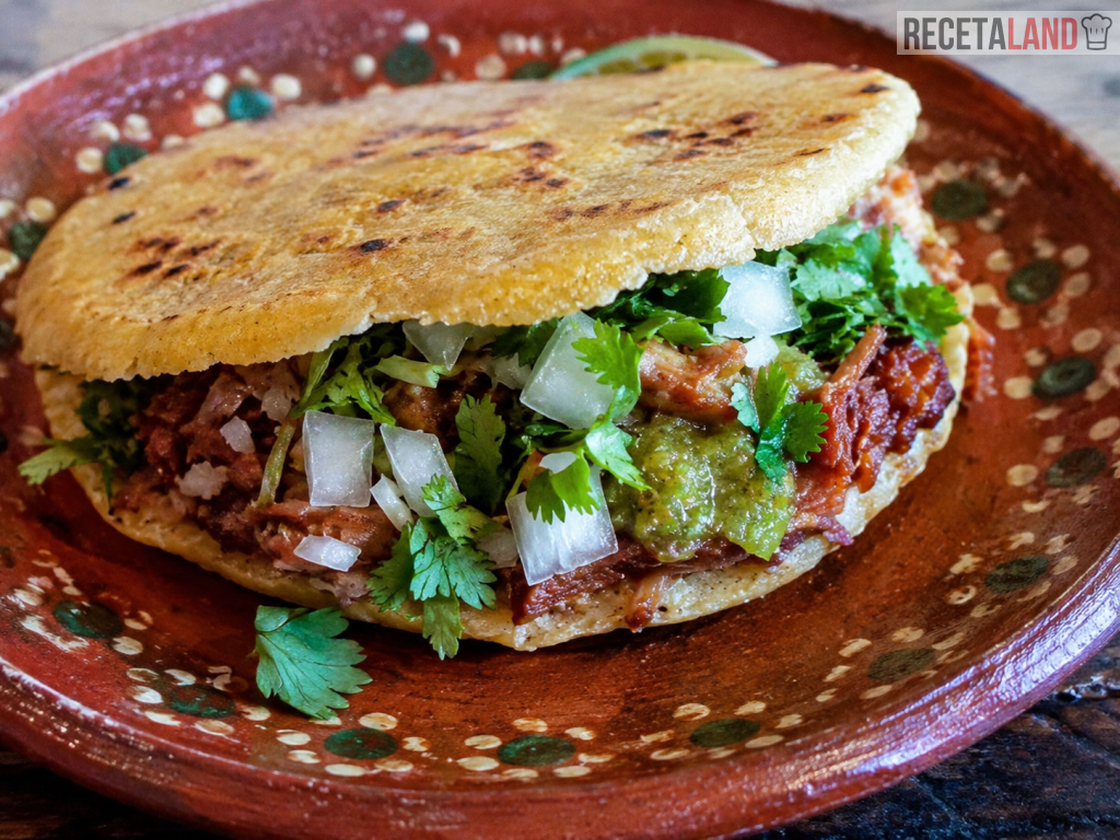 Gordita de Carnitas casera