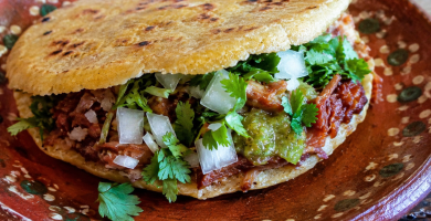 Gordita de Carnitas casera