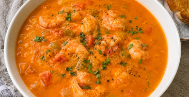 Caldo de Camarón con Chipotle