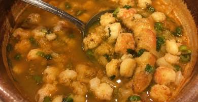 Pozole de Camarón casero
