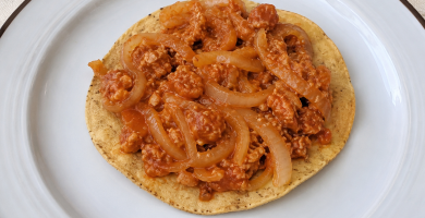 Tinga de Soya vegetariana casera