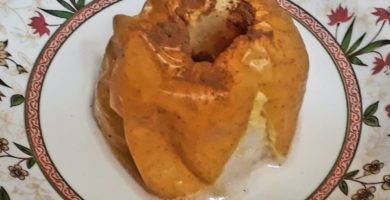 manzana asada con canela