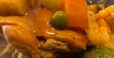 pollo a la jardinera receta mexicana