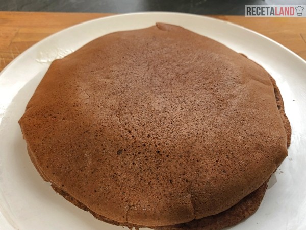 haciendo choco-tortitas proteicas