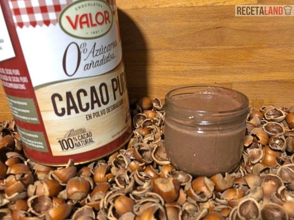 crema de avellana y cacao