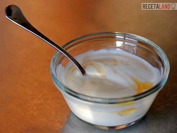 yogurt natural casero con miel