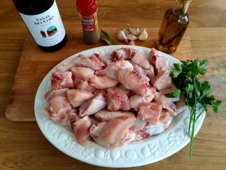 Ingredientes pollo al ajillo