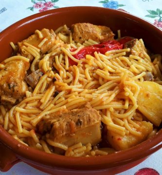 Fideos a la cazuela