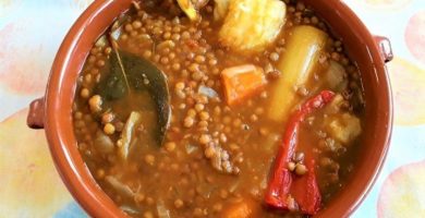 Lentejas con verduras