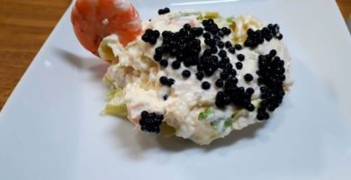 Plato de Ensalada de Merluza