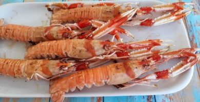 Cigalas a la plancha