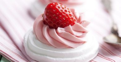 Merengue de fresa casero