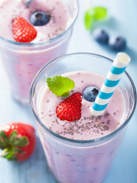 Smoothie de Frutos Rojos con leche Smoothie de Frutos Rojos con leche