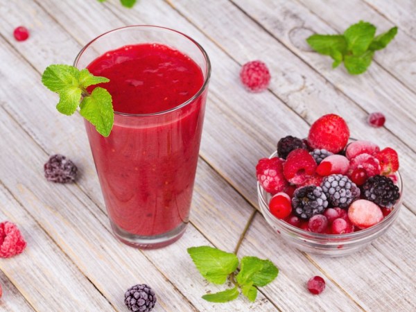 Smoothie de Frutos Rojos congelados