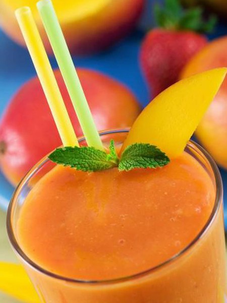Smoothie de Mango y Fresa
