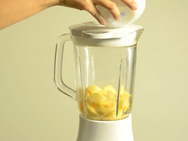 como hacer smoothie de manzana en batidora