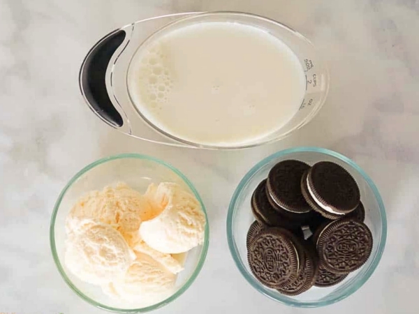 ingredientes batido de Oreo ingredientes batido de Oreo