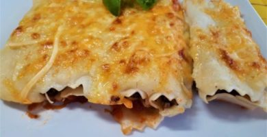 Plato de canelones
