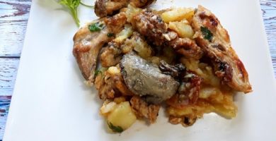 Conejo al ajillo
