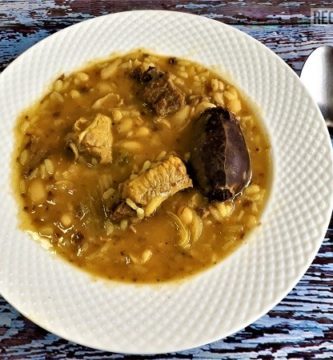 Arroz y habichuelas con cerdo