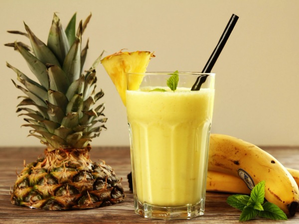 Batido de Piña y Plátano