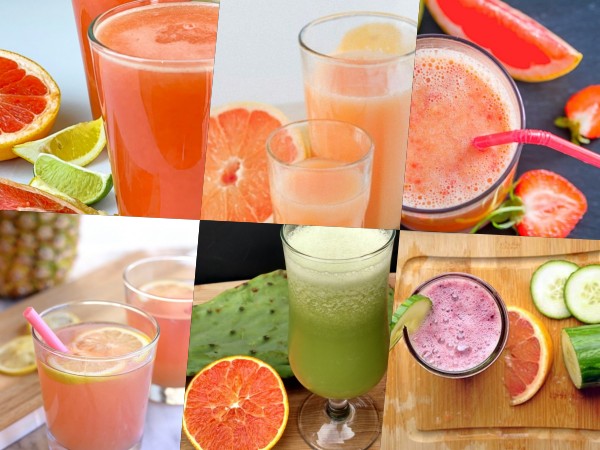 Jugos de Pomelo o Toronja naturales con frutas y verduras