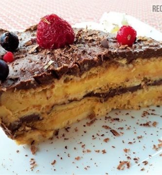 Tarta de la Abuela Sin Azúcar 🍫🍪 (Chocolate y Galletas)