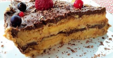 Tarta de la Abuela Sin Azúcar 🍫🍪 (Chocolate y Galletas)