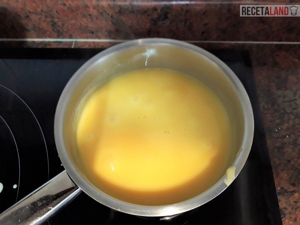 Cazo con la crema de Natillas
