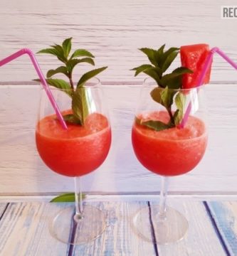 Zumo de sandía con jengibre y limón