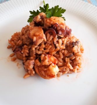 Arroz y Pulpo