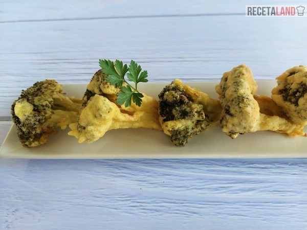 Brocoli rebozado en tempura