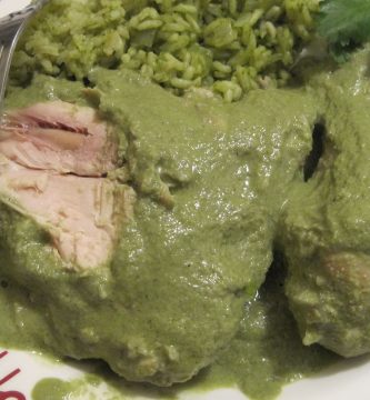 mole verde con pollo
