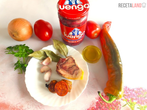 Ingredientes de Alubias rojas con chorizo