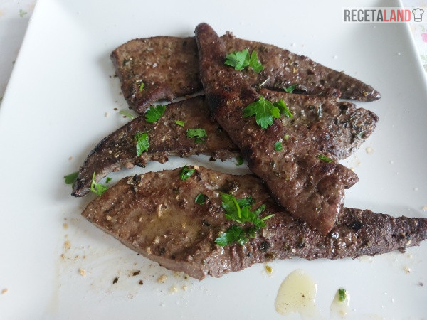 Hígado de Ternera a la Plancha aliñado